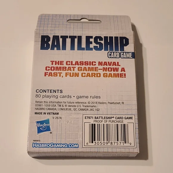Battleship Card Game Hasbro Gaming - Picture 2 of 6